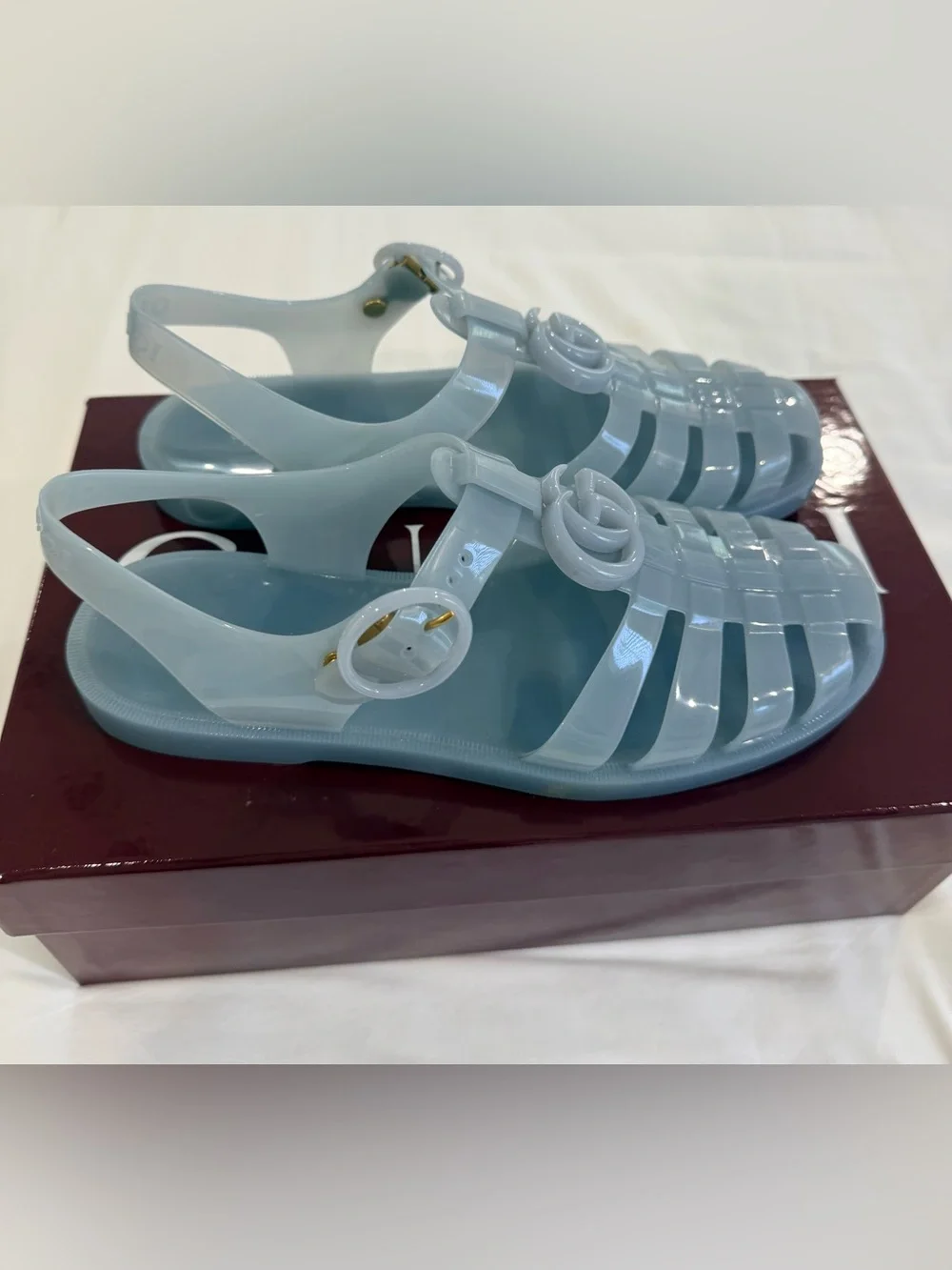 Gucci Rubber Sandal Double G